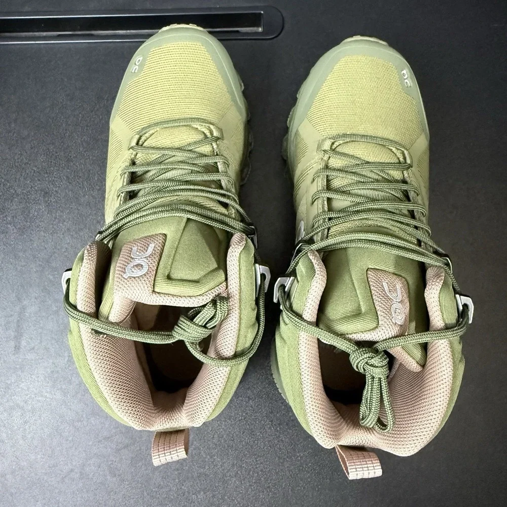 On Cloud CloudRock Waterproof‎ Hiking Boot Sneaker Women's Size 5 Olive Green